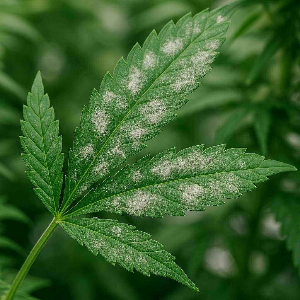 Cannabis mold close-up